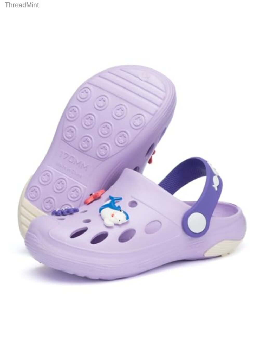Kids Cartoon Clogs Sandals Water Shoes with Adjustable Strap EVA Non-Slip